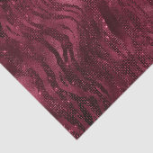 バーガンディ グラム フォイル グリッター タイガー ストライプ 薄葉紙 (詳細)