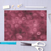 バーガンディ グラム フォイル グリッター リップス 薄葉紙 (クラフト)