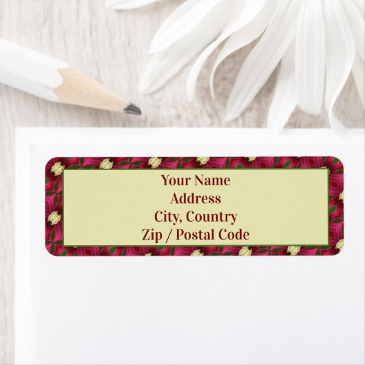 バーガンディ・グリーン・クリームとピンク ラベル (インサイチュ)