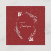 バーガンディ バタフライ カード (正面)