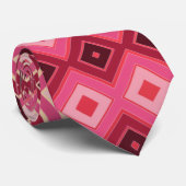 バーガンディ・ピンクと桃 ネクタイ (ロール)