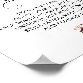 バーガンディ フラワーの愛する記憶 追悼看板 ポスター (角)