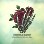 バーガンディ フラワースケルトンハンド ゴシック ウィンドウサイン (シート3)