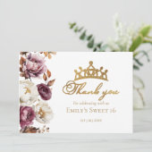 バーガンディ フローラル オータム スウィート16 サンクス カード (スタンド正面)