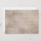 バーガンディ フローラル メイソンジャー ブライダルシャワー サンクス サンキューカード (裏面)