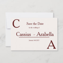 バーガンディ・ブリス：バージョン1 保存日付 セーブザデート