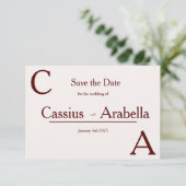 バーガンディ・ブリス：バージョン1 保存日付 セーブザデート (スタンド正面)