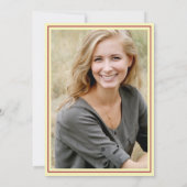 バーガンディ ブルーム バースデー パーティー 招待状 (裏面)