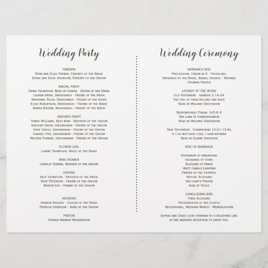 バーガンディ マーサラ フローラル アントラーズ ウェディングプログラム (裏面)