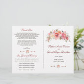 バーガンディ マーサラ フローラル アントラーズ ウェディングプログラム (スタンド正面)