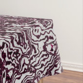 バーガンディ·マーブル·ストーン·グラフィティ テーブルクロス (インサイチュ)