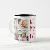 バーガンディ |マ最高のマ・エバカスタムーの写真マグ ツートーンマグカップ (正面左)