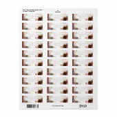 バーガンディ モンステラ ゴールド スターダスト ボタニカル ラベル (フルシート)