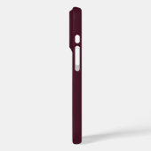 バーガンディ・ラズベリー・ブルガン無地のディ Case-Mate iPhoneケース (裏面 / 左)