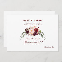 バーガンディ・レッド・フローラは俺の花嫁になる 招待状