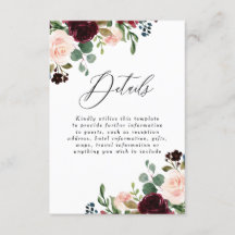 バーガンディ ワインレッド ブラッシュ ウェディング 詳細 レセプション