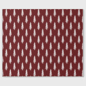 バーガンディ 白松クリスマス|白松 |休日 ラッピングペーパー (フラット)