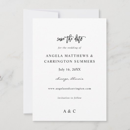 バーガンディ&赤面ピンク4フローラ日付写真を保存 セーブザデート (裏面)