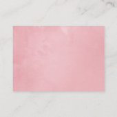 バーガンディ&赤面秋の赤ちゃんシャワーおむつラッフル エンクロージャーカード (裏面)