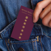 バーガンディ&金ゴールドチャクラエナジーヒーラー 名刺