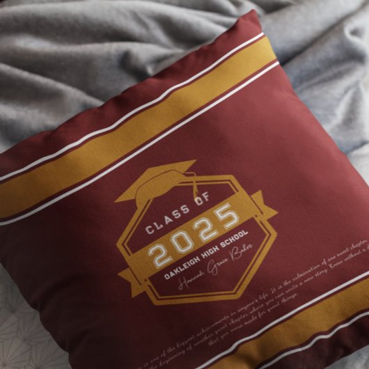 バーガンディ | 2025年卒業記念品 クッション