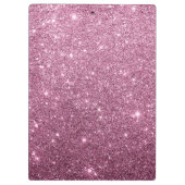 バーガンデエレガントィピンク抽象芸術ガーリーグリッター クリップボード (裏面)