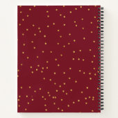 バーガンデモダンィ海軍フローラフレームレシピブック ノートブック (裏面)