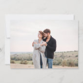 バーガンモダンディ赤面フローラグリーンリー写真 セーブザデート (裏面)