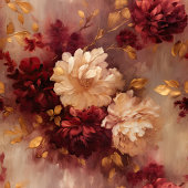 バーガンユニークディ金ゴールドボホ結婚の布のナプキン