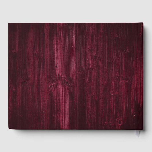 バーガン素朴ディの木レースひまわり結婚の花 ゲストブック (裏面)