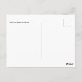 バーガン素朴ディバラヒマワリSave the Date ポストカード (裏面)