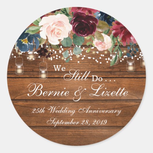 バーガン素朴ディ海軍のシール ラウンドシール (正面)