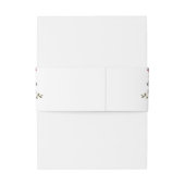 バーガン素朴ディ燃えたオレンジ色の錆びフローラ結婚の 招待状ベリーバンド (裏面例)