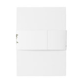 バーガン素朴ディ燃えたオレンジ色の錆びフローラ結婚の 招待状ベリーバンド (裏面例)