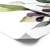 バーガン素朴ディ赤面の結婚フローラの座席表 ポスター (角)