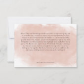 バーガン素朴ディ&赤面ピンクローズ結婚ズ サンキューカード (裏面)