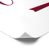 バーガン結婚ディの矢印の矢印の方向 ポスター (角)