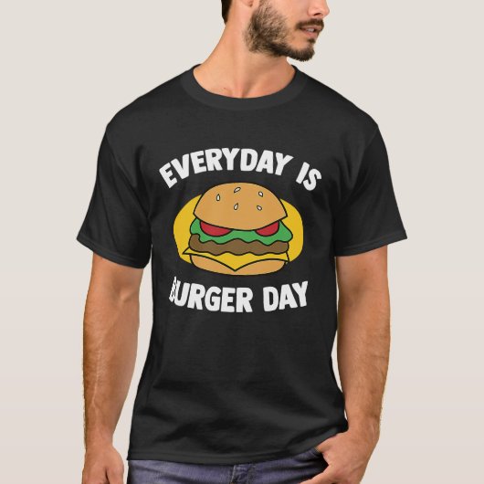 バーガーおもしろい引用文ハンバーガーチーズバーガー恋人2 Tシャツ (正面)