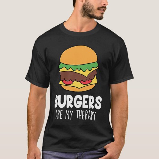 バーガーおもしろい引用文ハンバーガーチーズバーガー恋人7 Tシャツ (正面)