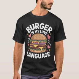 バーガーが大好きな人のための面白い引用Tシャツデザイン Tシャツ