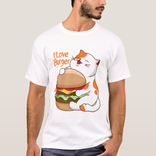 バーガーが好き Tシャツ (正面)