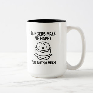バーガーで幸せ ツートーンマグカップ