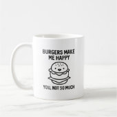 バーガーで私は幸せ コーヒーマグカップ (左)