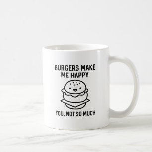 バーガーで私は幸せ コーヒーマグカップ