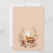 バーガーとビール カップルシャワーの招待状 招待状 (裏面)