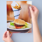バーガーとフフランスのリー チラシ (手)
