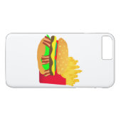 バーガーとフライス Case-Mate iPhoneケース (裏面(横))