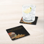 バーガーとブルズのパーティー スクエアペーパーコースター (インサイチュ)