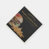 バーガーとブルズのパーティー スタンダードランチョンナプキン (角)