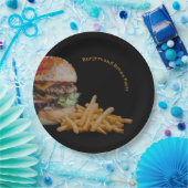 バーガーとブルズのパーティー ペーパープレート (パーティー)